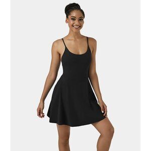 HALARA Softlyzero Plus Backless Adjustable Strap 2-in-1 Pocket Active Dress Blac